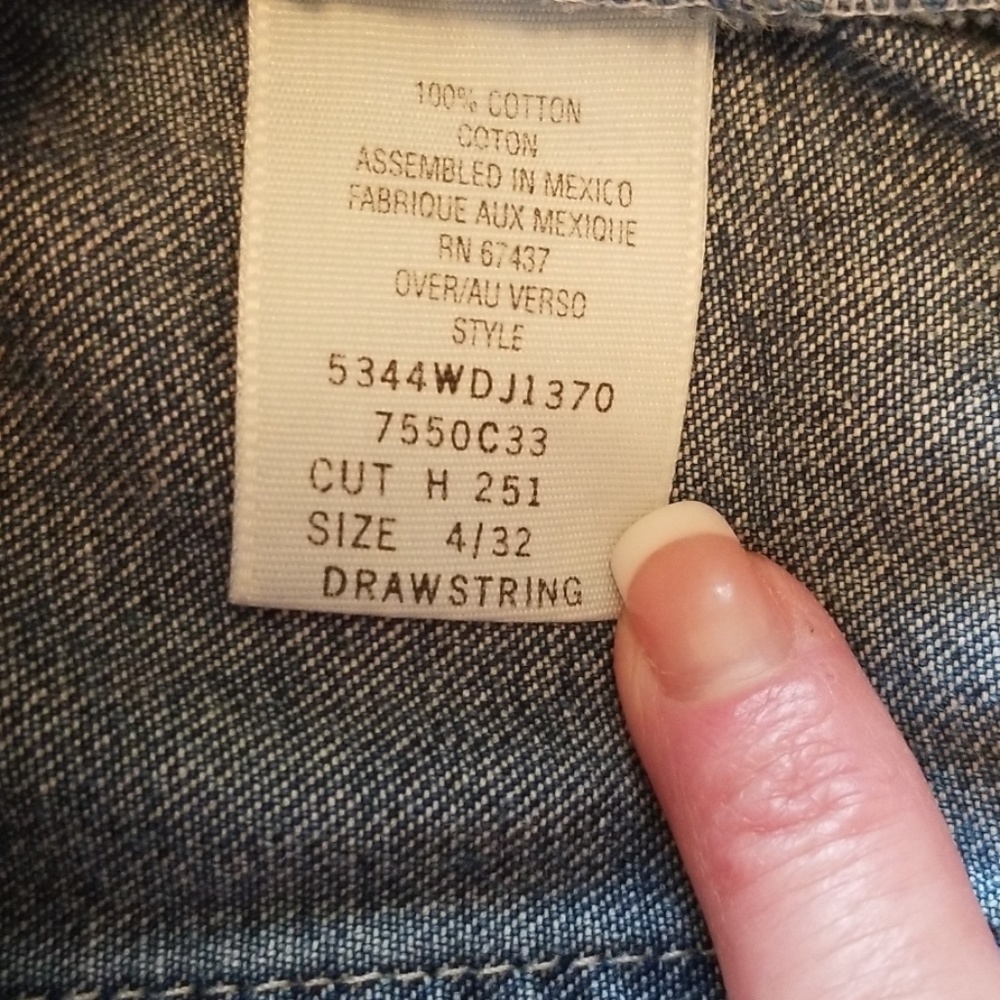 Vintage Ralph Lauren polo jeans button fly drawstr - Picture 5 of 6